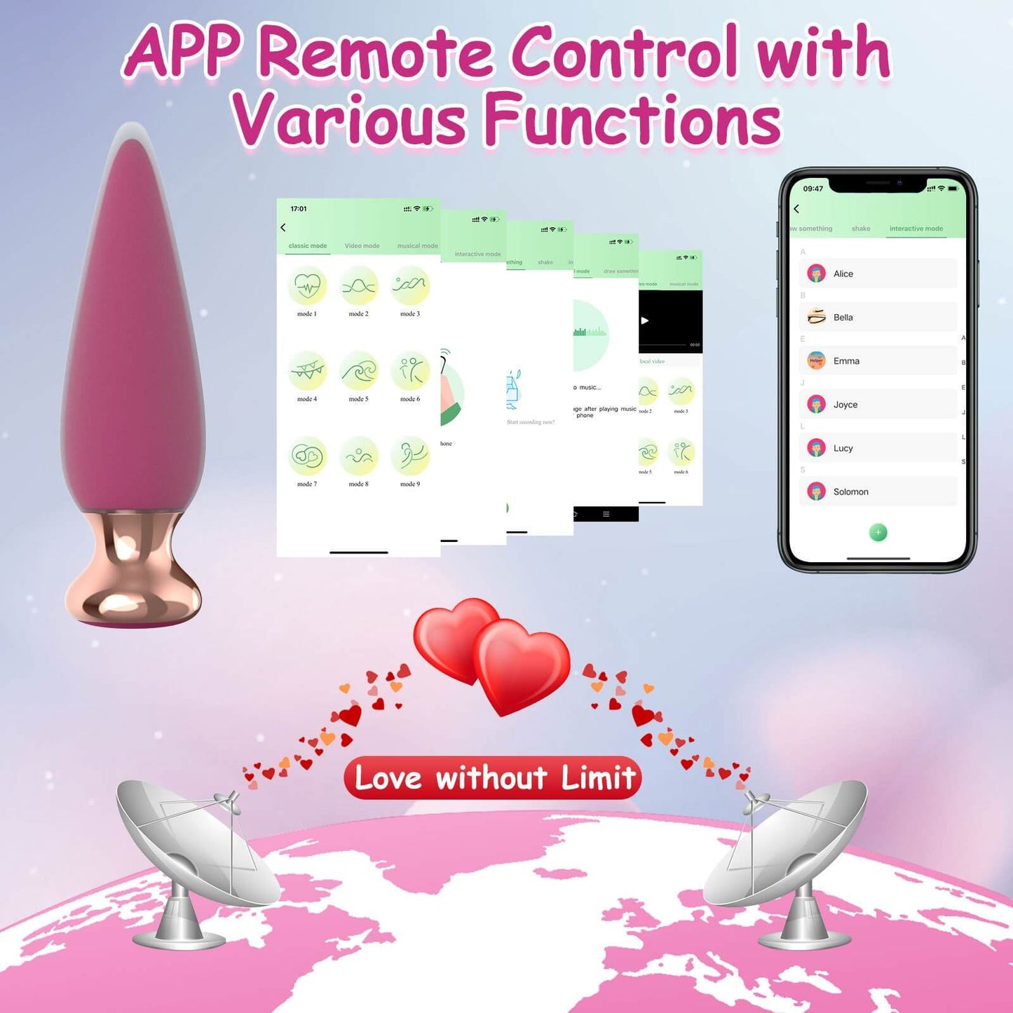 GentleHedgehog - PLUS Remote Control Vibrating Anal Plug