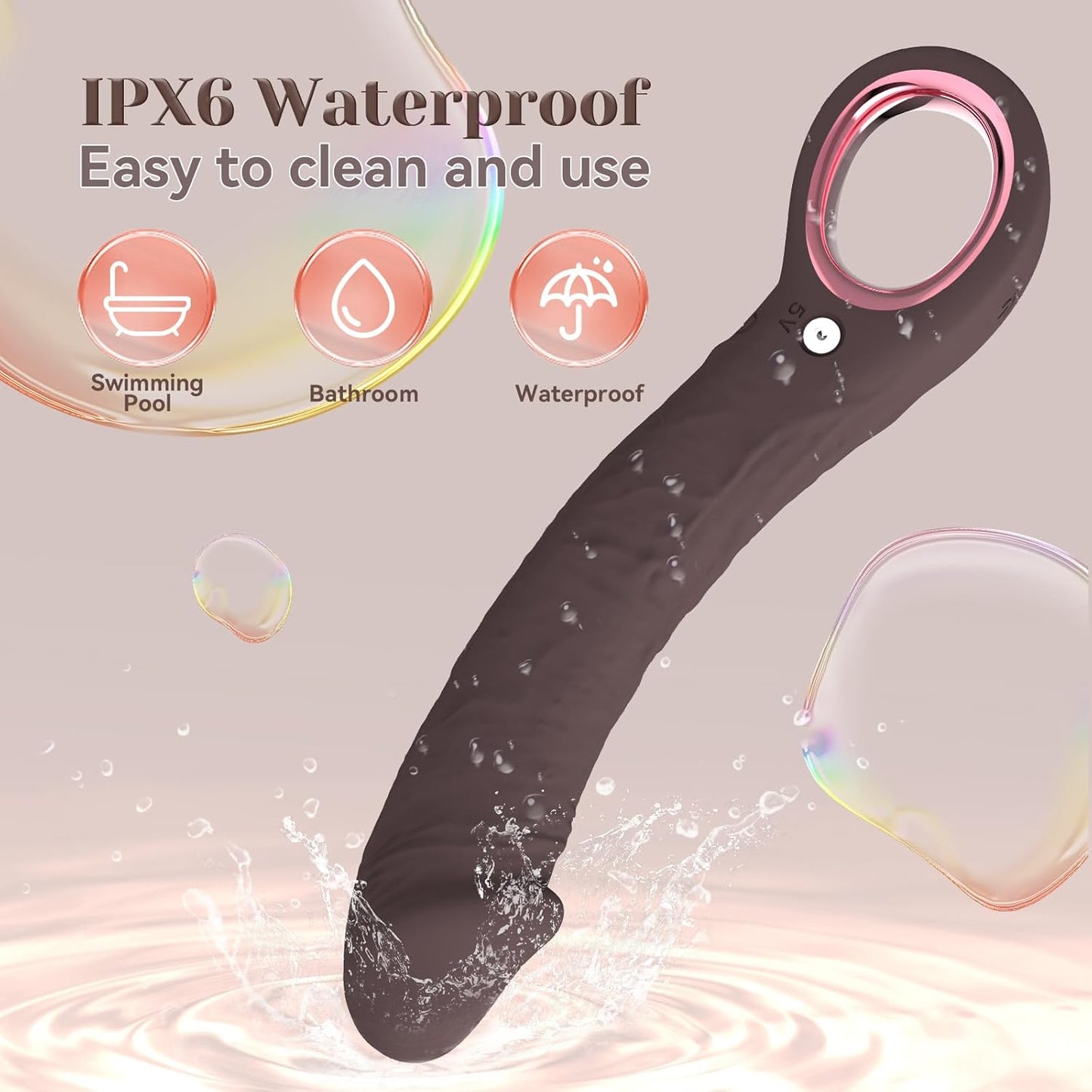 KuroLush 7.8 Inch Realistic Vibrators, G Spot Vibrator Dildo