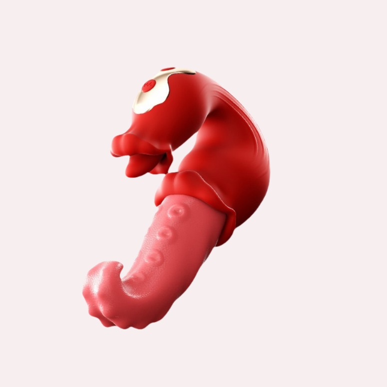Octopus - Thrusting Vibrators Licking G-spot Clit Stimulator