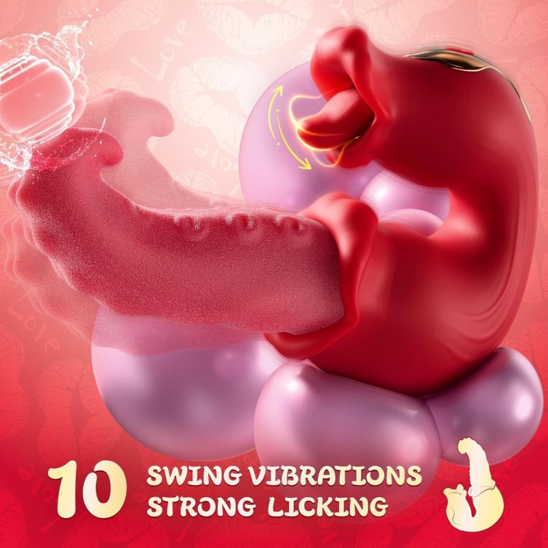 Octopus - Thrusting Vibrators Licking G-spot Clit Stimulator