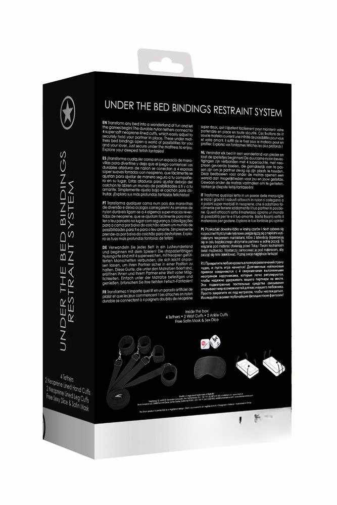 TeasingTangelo - Under The Bed Binding Restraint Kit - Black