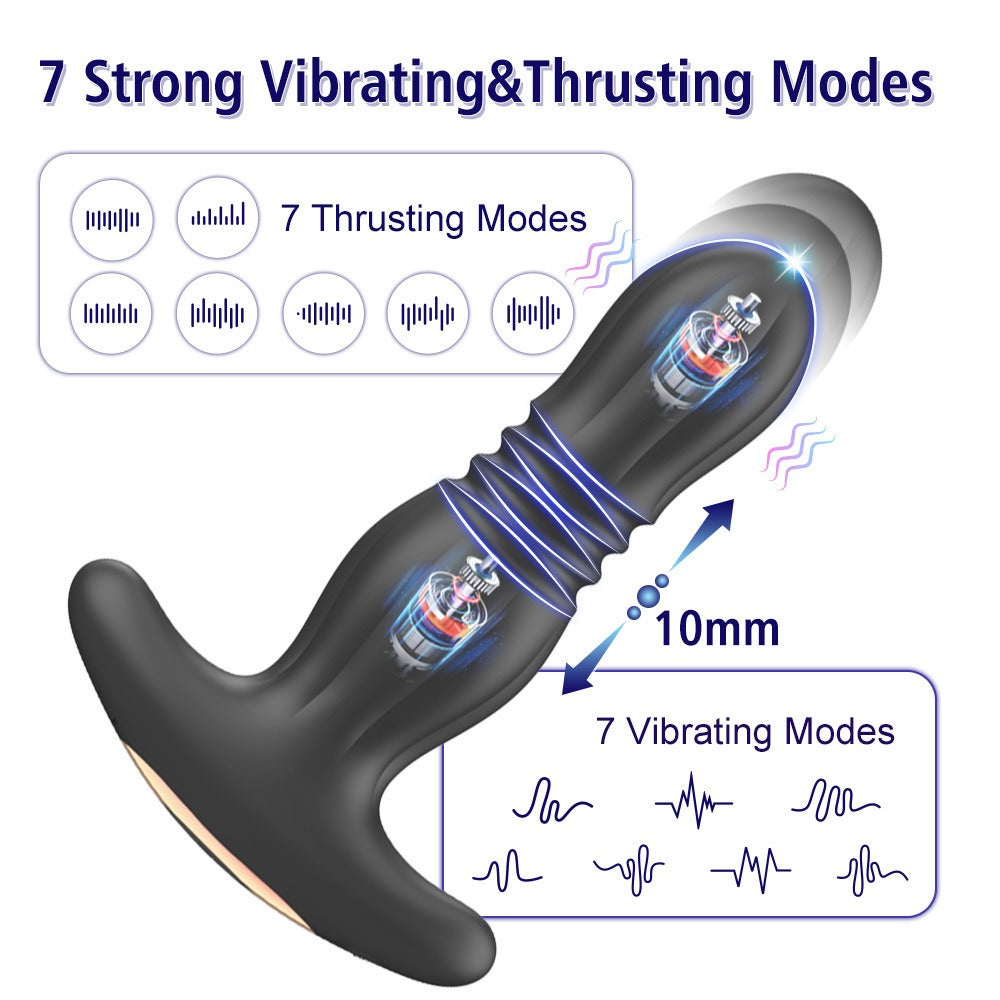 Excited Elf - Thrusting Butt Plug with Remote Control