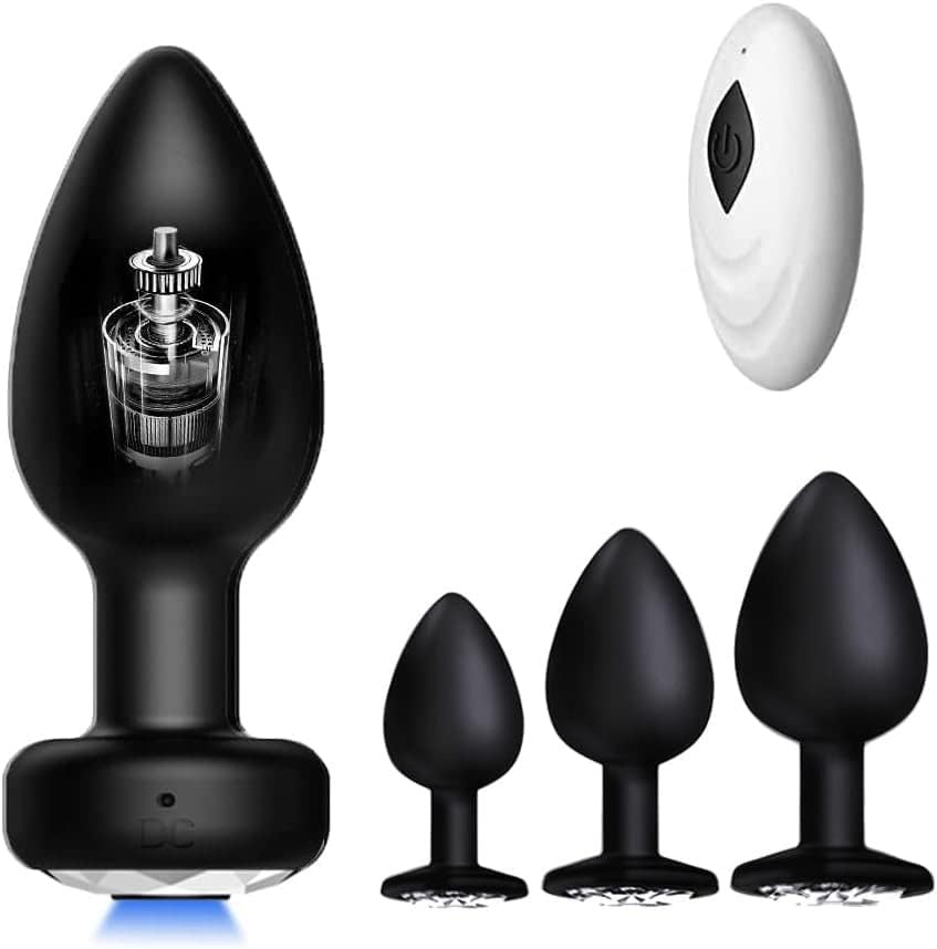 DeviantDaisy - Diamond Anal Plug Vibrator with 3Pcs Butt Plug
