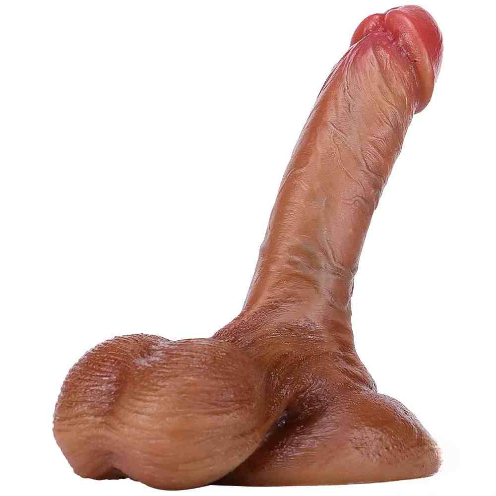 SteamyCitrus - 6.3in 7.09in Real Touch Feel Dildo Soft Silicone Simulation Toy