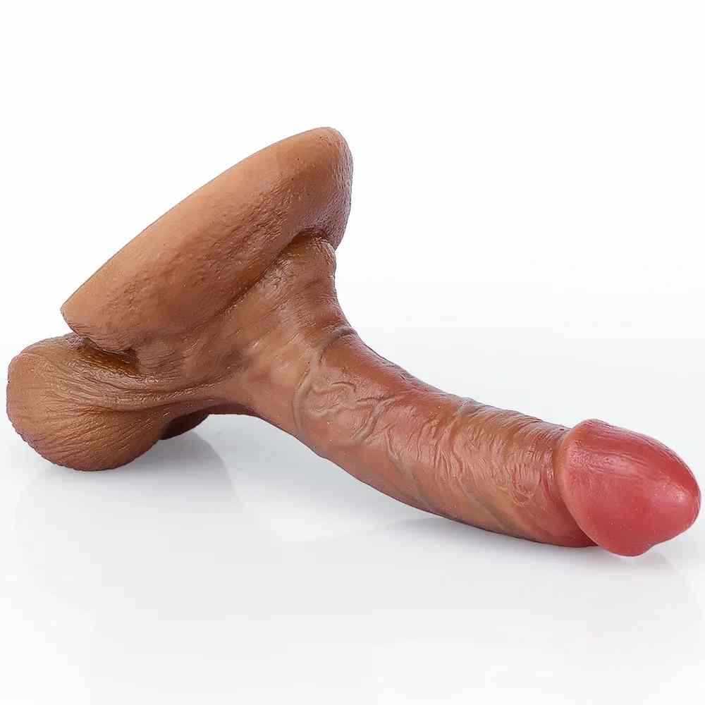SteamyCitrus - 6.3in 7.09in Real Touch Feel Dildo Soft Silicone Simulation Toy