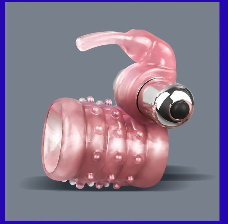 StubbornRabbit - Stretchy Vibrating Bunny Enhancer | Vibrating Sleeve