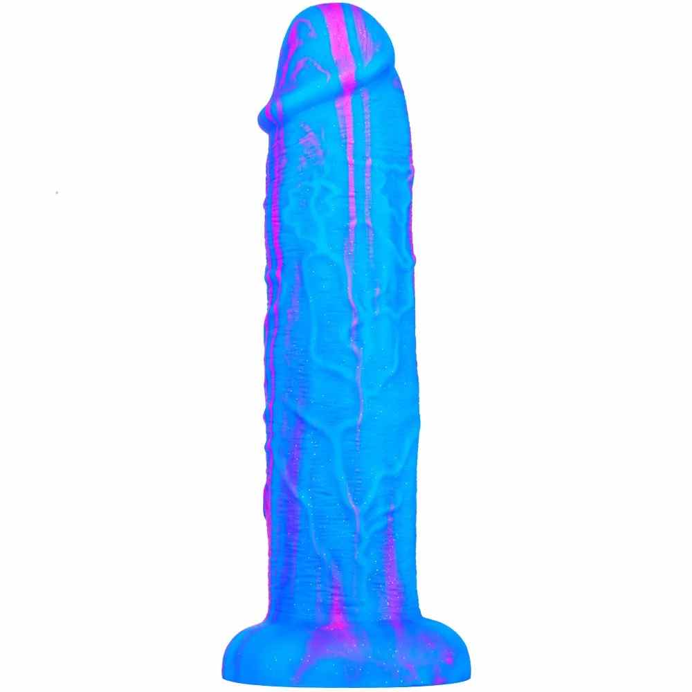CheekyLeopard - 10.8in Huge Thick Colorful Penis Dildo For Women