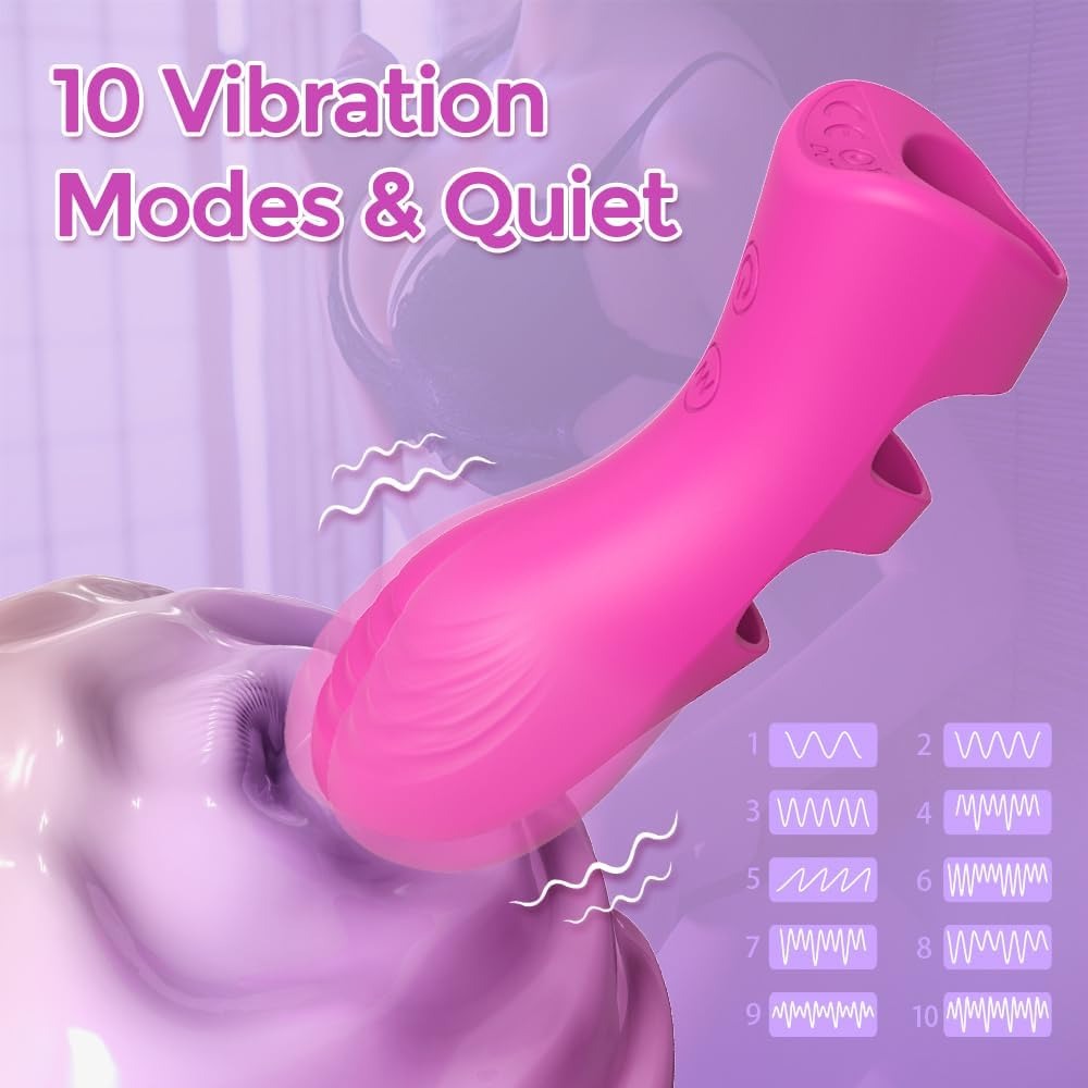 Finger Sex Toy & Heating Clitoral G-Spot Nipple Butterfly Vibrators for Women or Couples