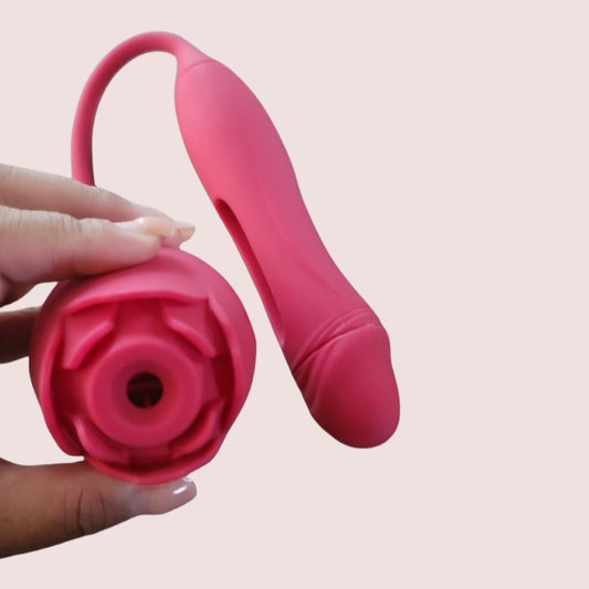 Flick | Upgraded Rose Female Flapping and Sucking Vibration dildo Toy