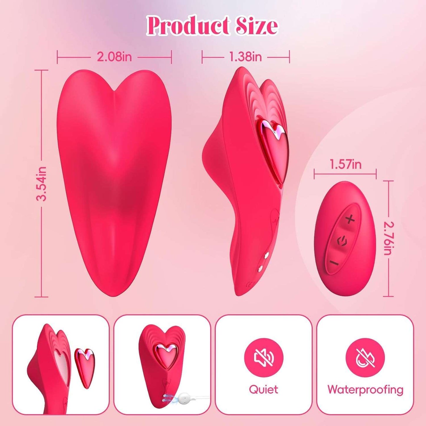 HeartBeat App Vibrating Panties Wearable Couple Vibrator with Remote