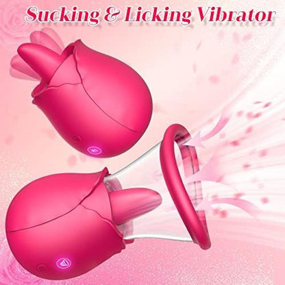 DarlingRose - Licking & Sucking Rose Vibrator Clits Nipples Vacuum Pump