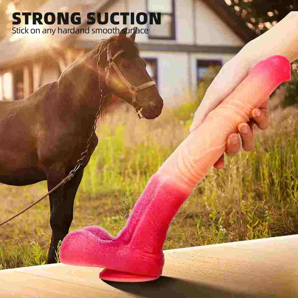PassionFlamingo - 14.57in Huge Long Animal Horse Dildo For Women Sex
