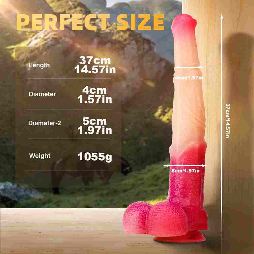 PassionFlamingo - 14.57in Huge Long Animal Horse Dildo For Women Sex
