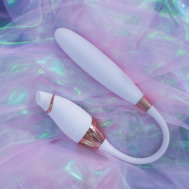 RacyRaven - Suck Vibrator With Remote Control Bullet Stimulator