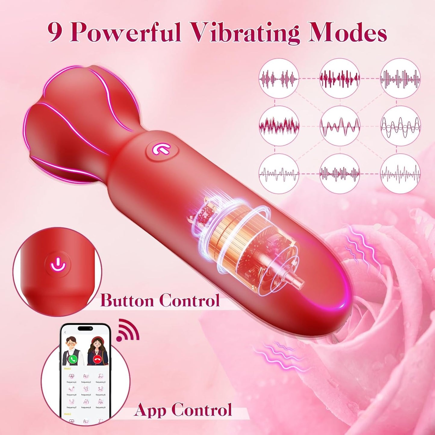 Luna - Mini Bullet Vibrator App Controlled Lipstick Clitoral Vibrator