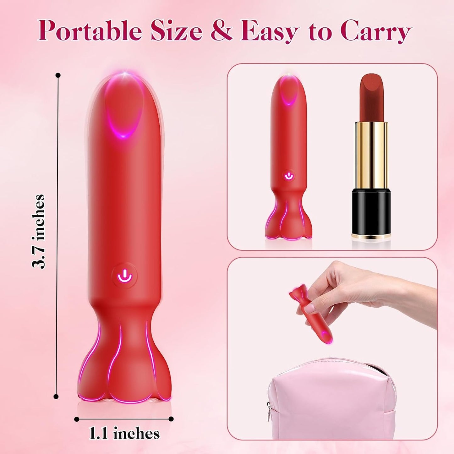 Luna - Mini Bullet Vibrator App Controlled Lipstick Clitoral Vibrator