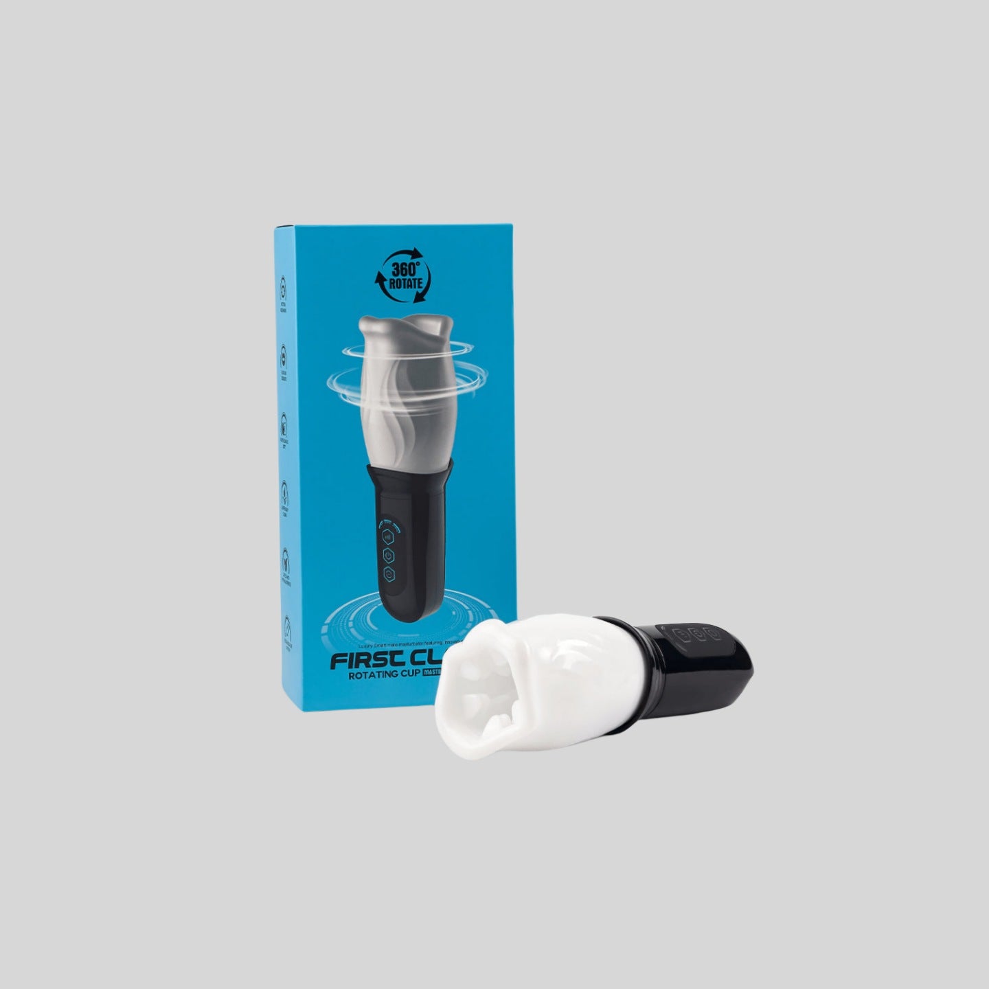 Sexual Paws - Male Rose 4 Rotating & 3 Spinning Speeds Oral Sex Stroker
