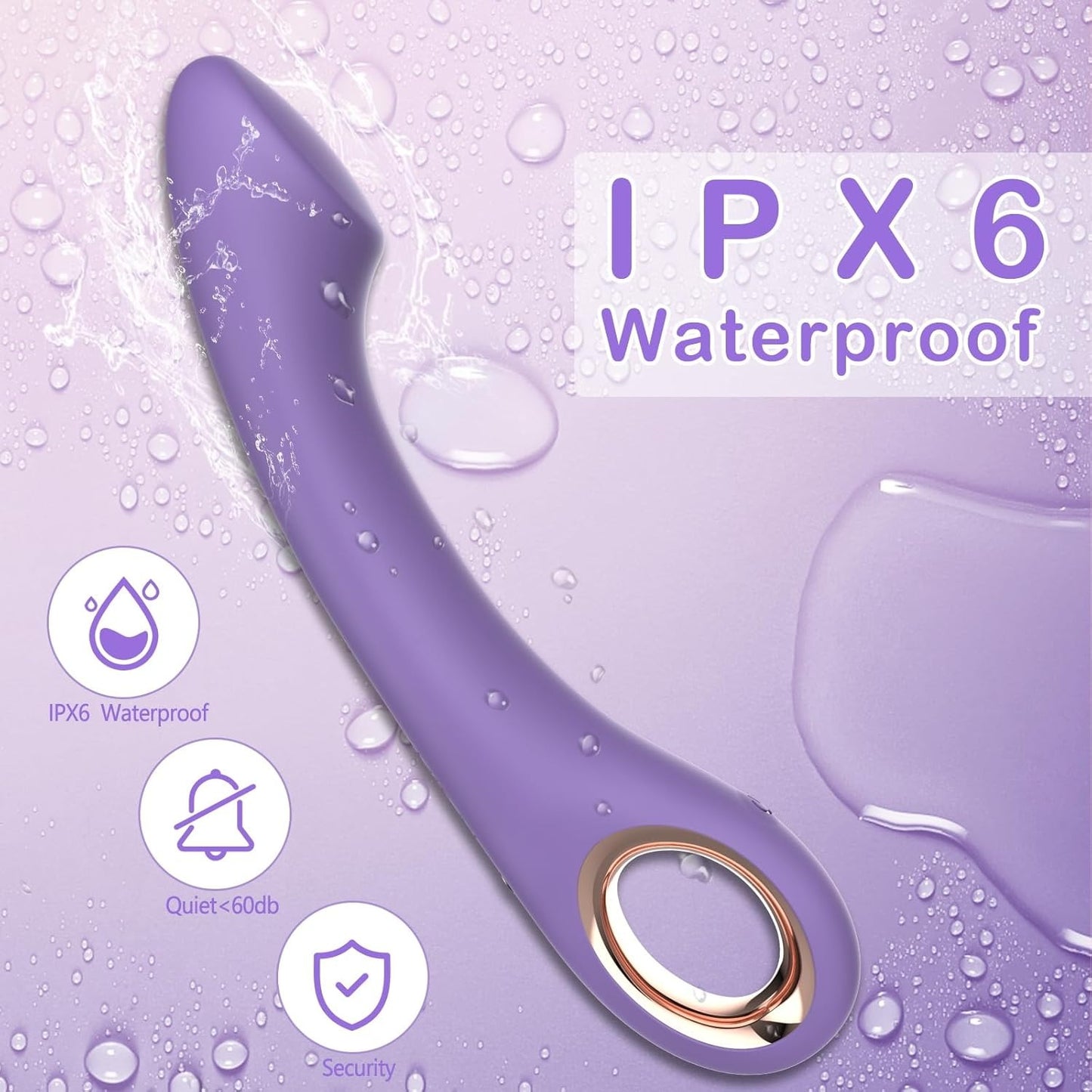 PureKiss Clitoral G Spot Anal Vibrator Dildo, Adult Sex Toy for Women Couple