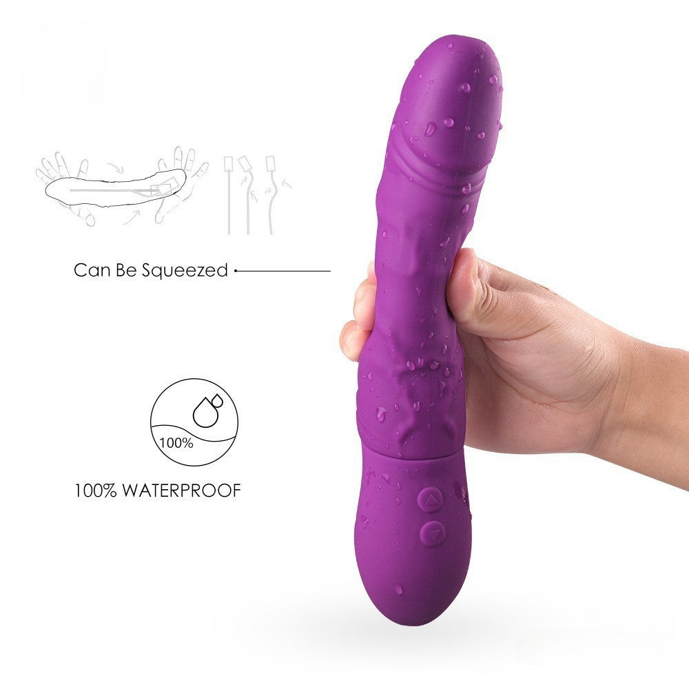 Dildo Vibrator - Double Ended Small Rotating Dildo & G Spot Vibrator 6 Inch