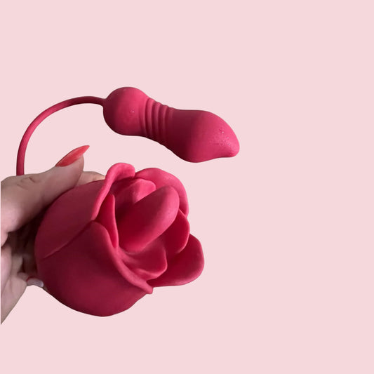 Glide | Clitoral G-Spot Stimulator Rose Toy with Tongue