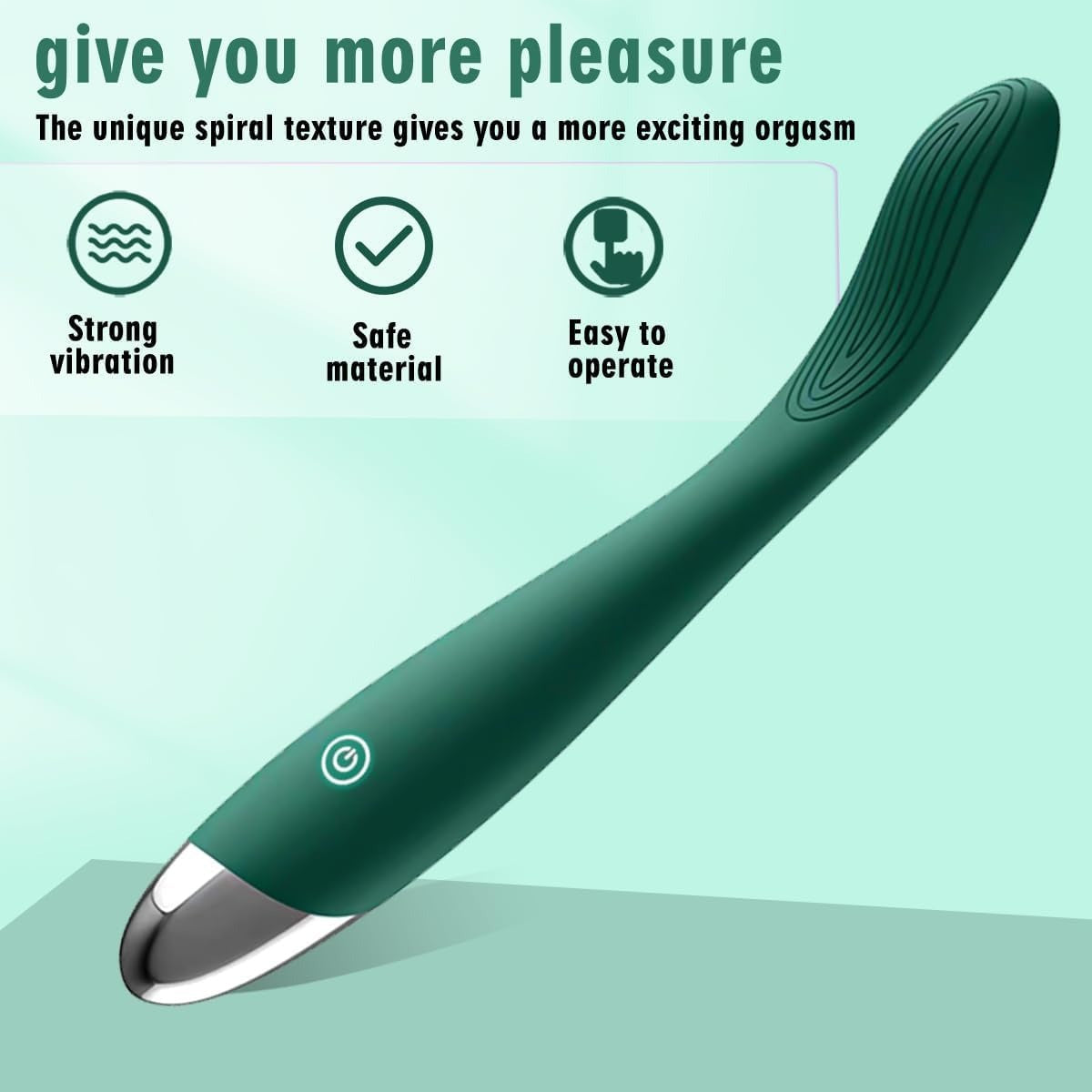 SpoonMe Clitoral G Spot Vibrator Nipple Finger Stimulator