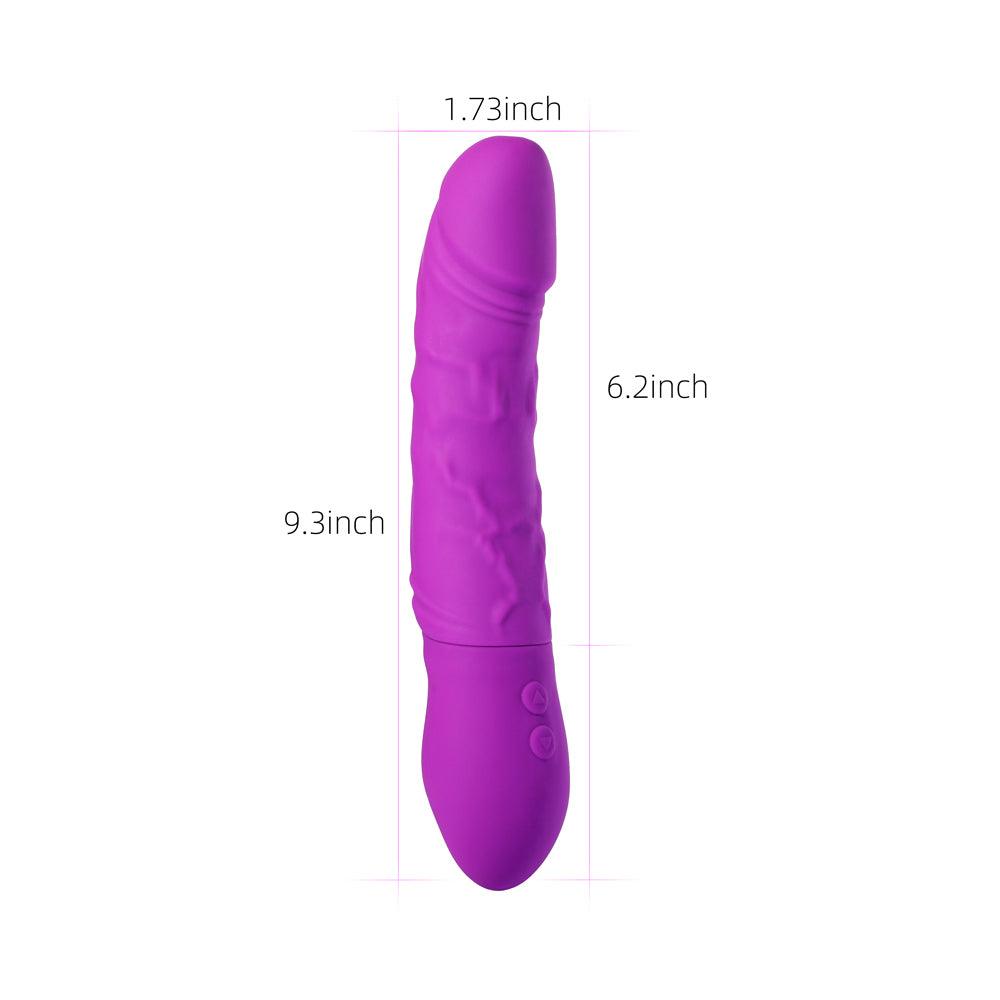 Dildo Vibrator - Double Ended Small Rotating Dildo & G Spot Vibrator 6 Inch