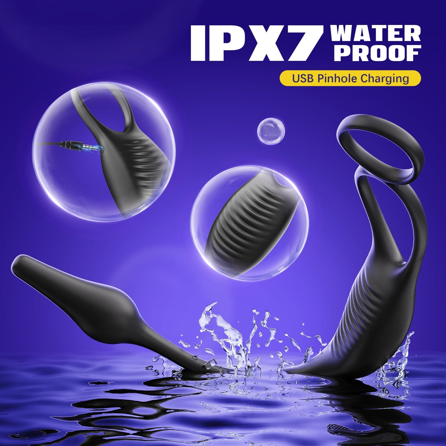 Zoppy | 3 in 1 Prostate Massager Butt Plug with Double Ring