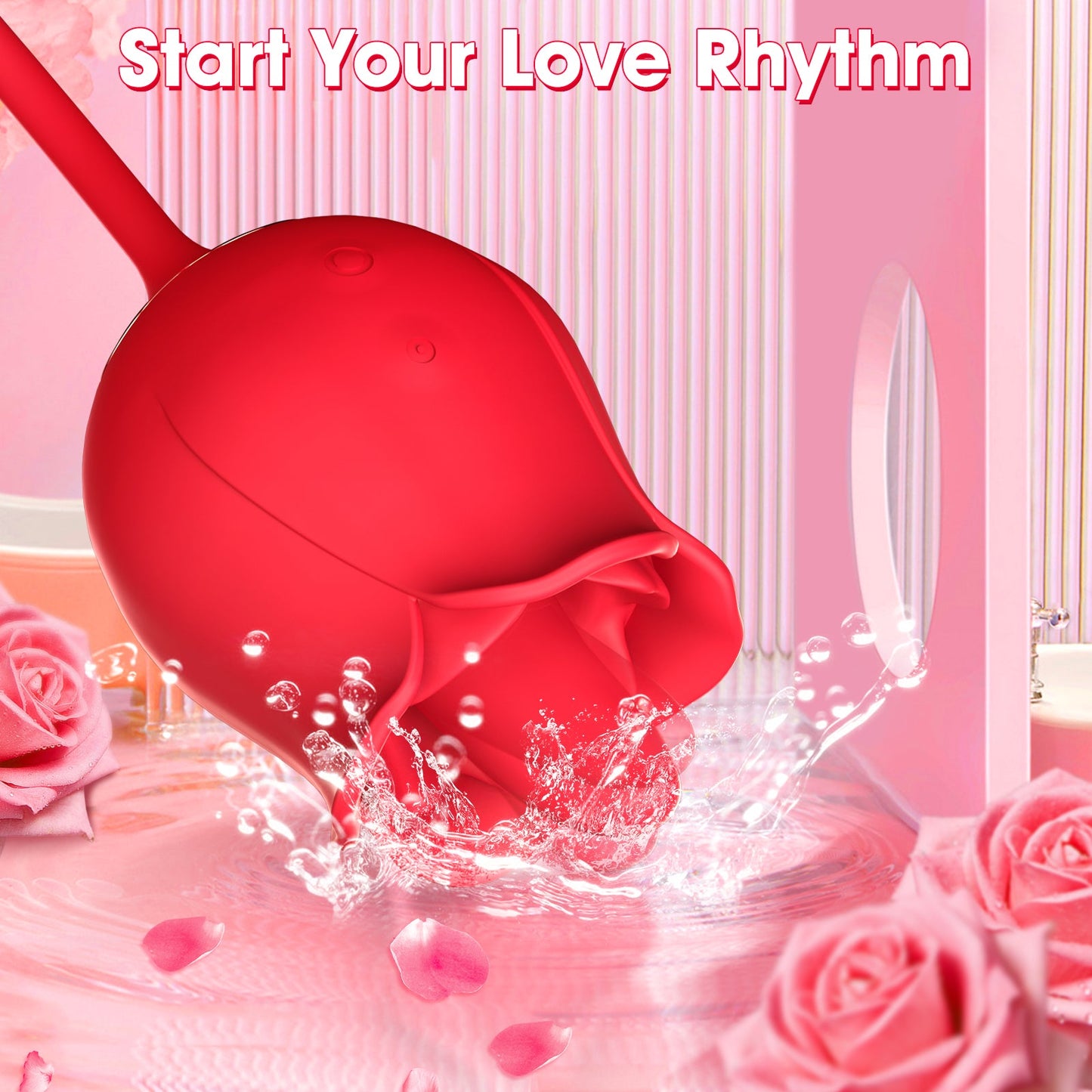 RavishingRose - Tongue Licking Stimulator with Vibrating Egg