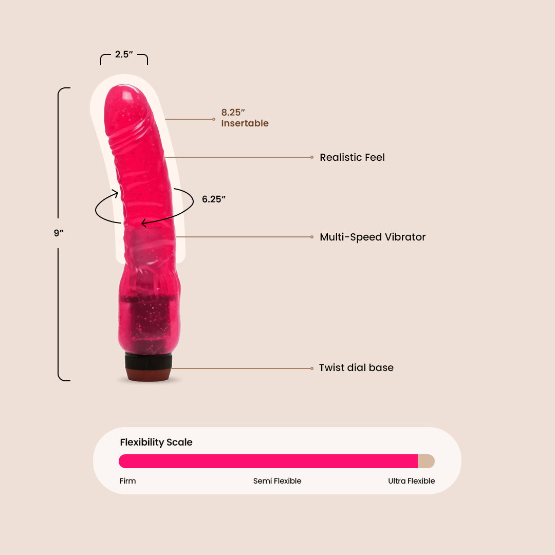 HotLover Curved Penis | vibrating realistic dildo