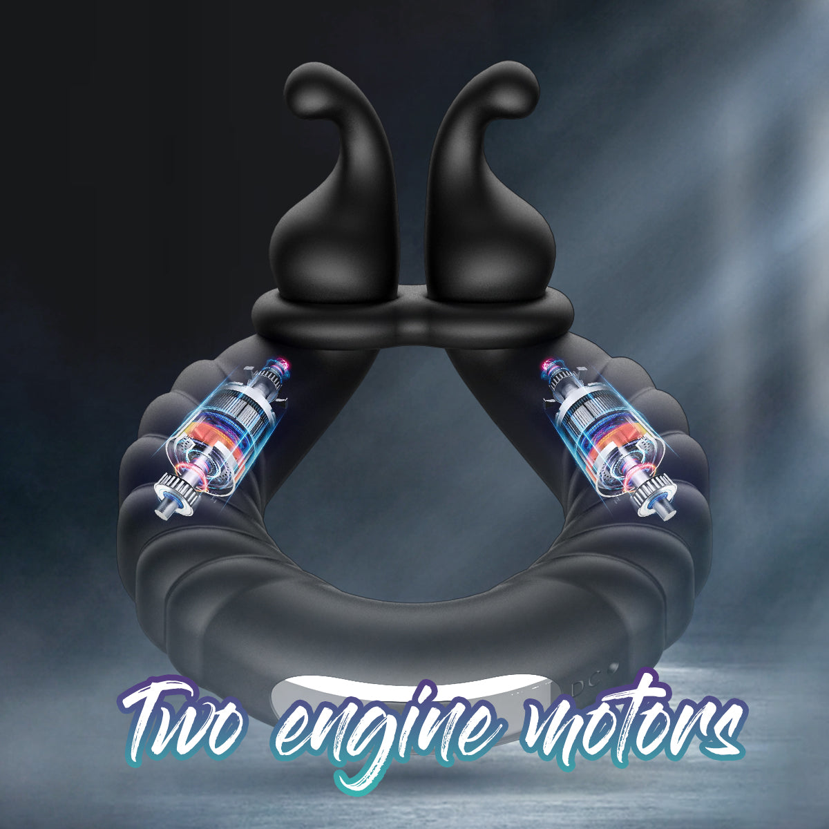 KinkyKangaroo | 2 Motors Perineum Penis Ring with Vibration