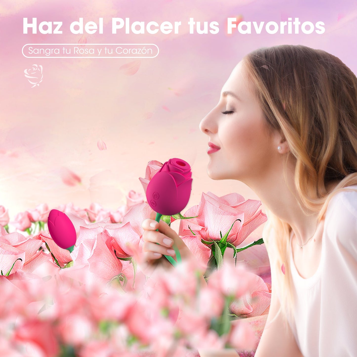 FairyRose | Super Quiet Rose Sucking Vibrator with Egg