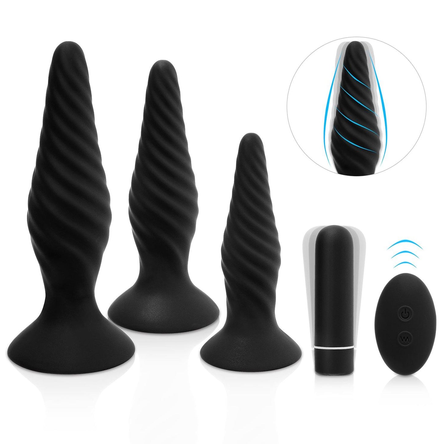 SweetHeart - Anal Vibrator & Vibrating Anal Plug Set