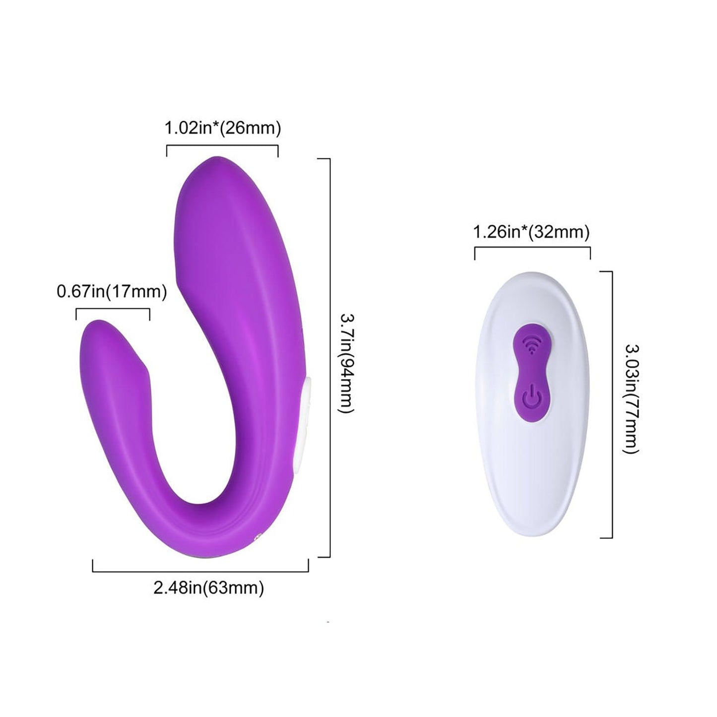 CC - Remote Control Wearable G-Spot and Clit Vibrator