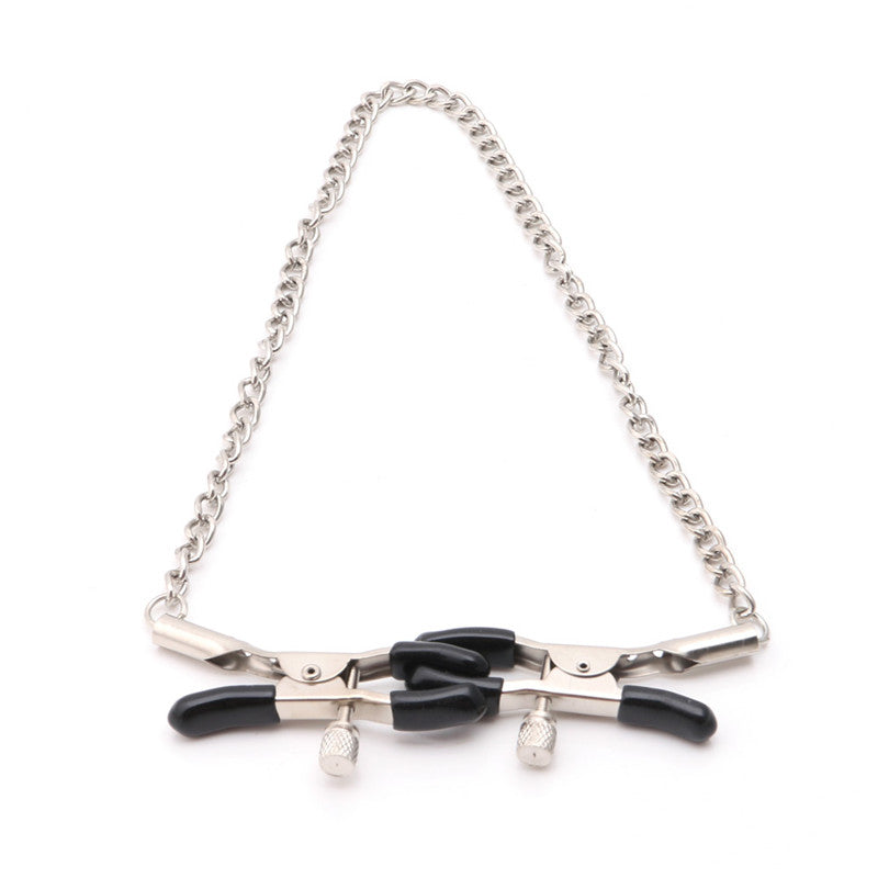 SensualBerry - 1 Pair 30cm Chains Men Nipple Clip Toy