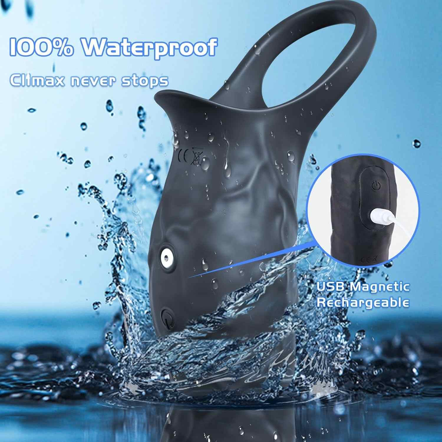 Realistic Vibrating Penis Sleeve with Cock Ring Enhanced Pleasure & ED Support Lovebirdvibe Realistic Vibrating Penis Sleeve with Cock Ring Enhanced Pleasure & ED Support Lovebirdvibe
