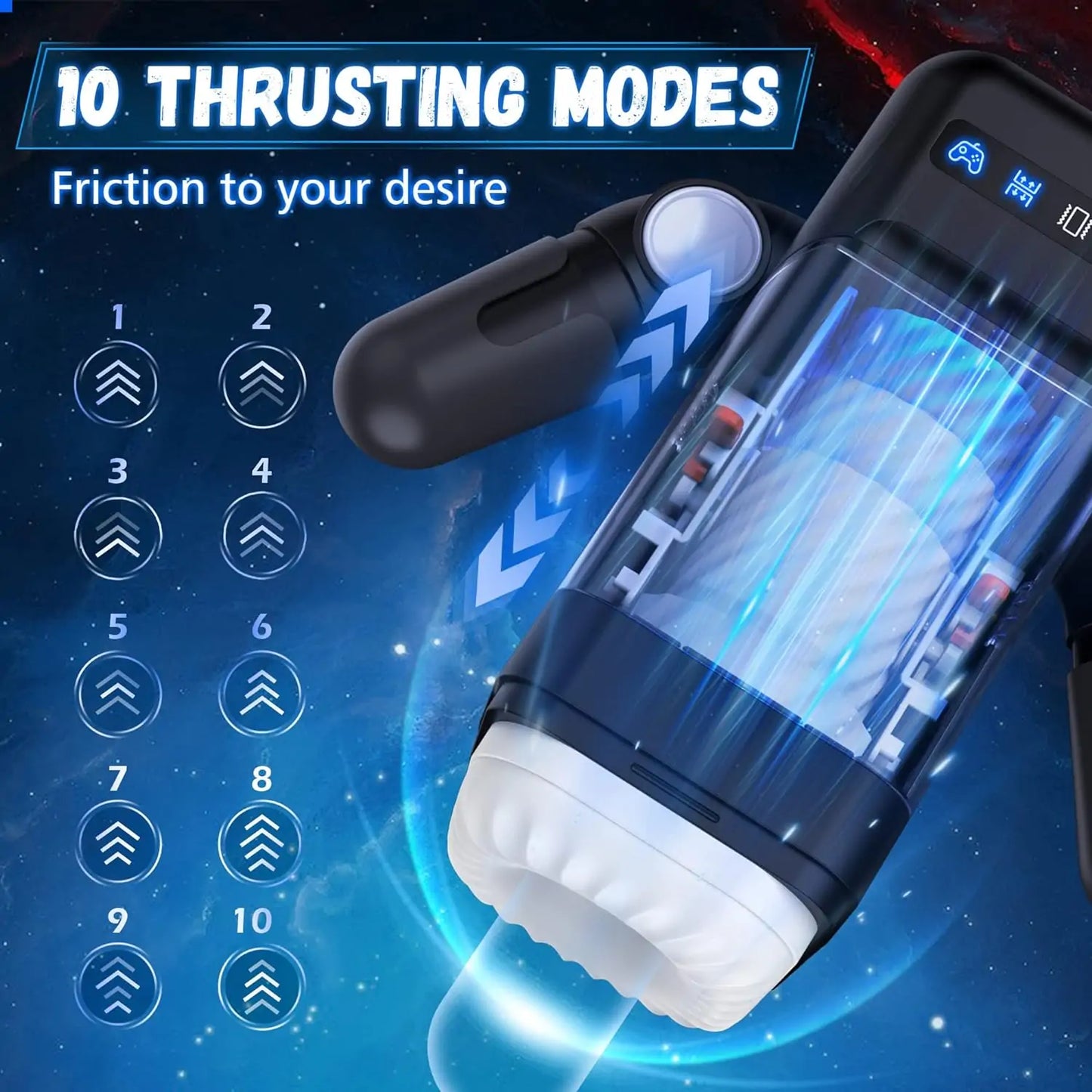 GameCup - Thrusting Male Masturbator Adjustable Arm Design