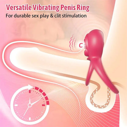 LoveHeart - Vibrating Cock Ring with Clitoral Stimulator