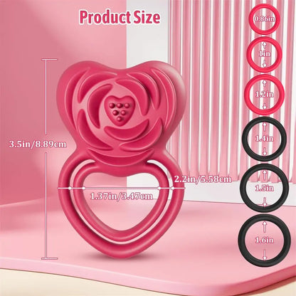 LoveHeart - Vibrating Cock Ring with Clitoral Stimulator