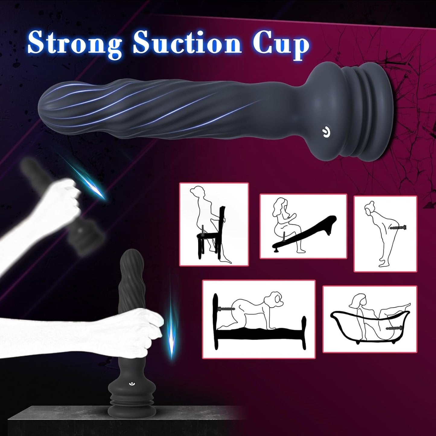 Obsidian - Wriggling Rotating Prostate Massager Anal Butt Plug