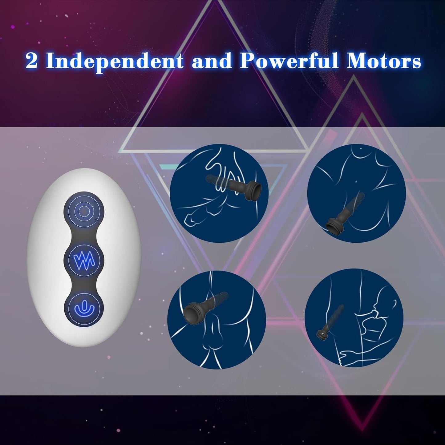Obsidian - Wriggling Rotating Prostate Massager Anal Butt Plug