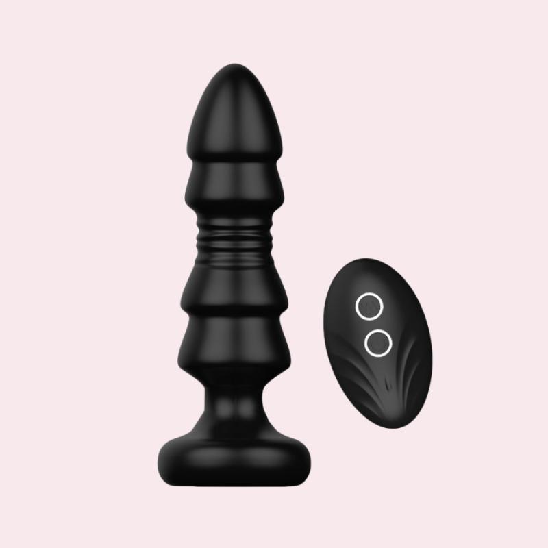 SlipTip - Thrusting Anal Plugs Prostate Massager - Butt Plug G Spot Vibrator for Male and Female