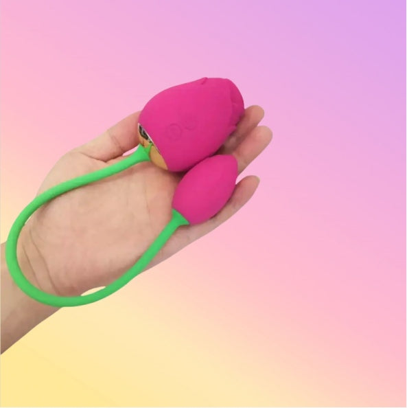 Super Quiet Rose Sucking Vibrator with Egg | Clitoral Stimulation Lovebirdvibe Super Quiet Rose Sucking Vibrator with Egg | Clitoral Stimulation Lovebirdvibe