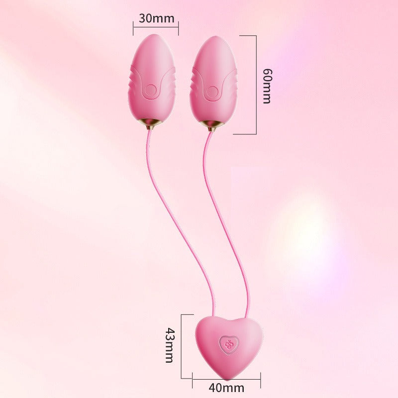 Flea  App-Controlled Vibrating Nipple Clamps & Dual Egg Vibrators