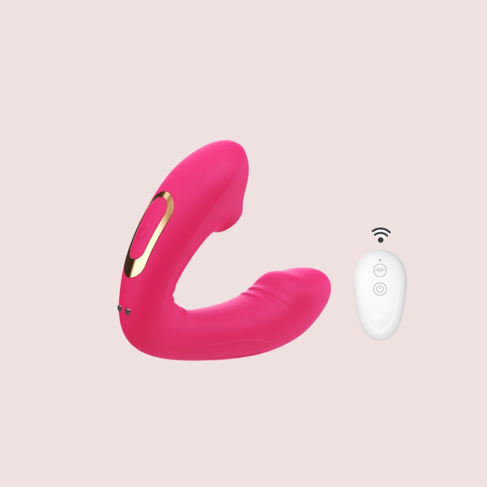 Suction & Vibration Bendable Wearable Clit Vibrator Lovebirdvibe Suction & Vibration Bendable Wearable Clit Vibrator Lovebirdvibe