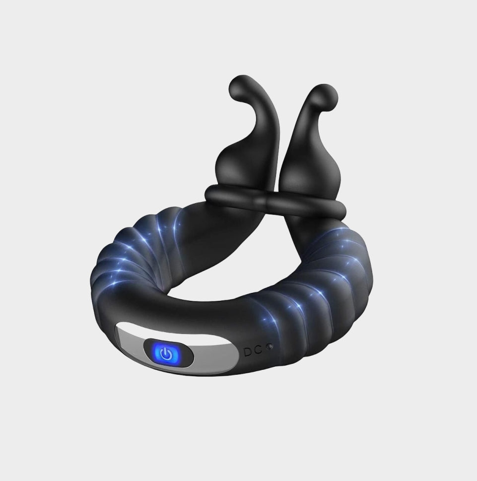 KinkyKangaroo | 2 Motors Perineum Penis Ring with Vibration