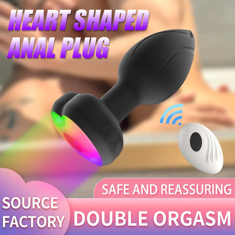 Heartbeat- Anal Plug - 10 Modes Vibrating Butt Plug with Crystal Diamond