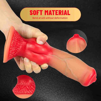 WhiskeyWolf - XML Ombre Premium Silicone Dog Animal Huge Thick Dildo