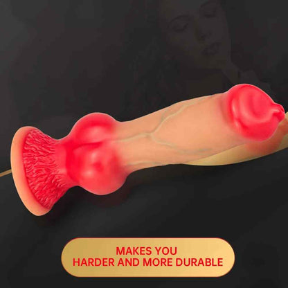 WhiskeyWolf - XML Ombre Premium Silicone Dog Animal Huge Thick Dildo