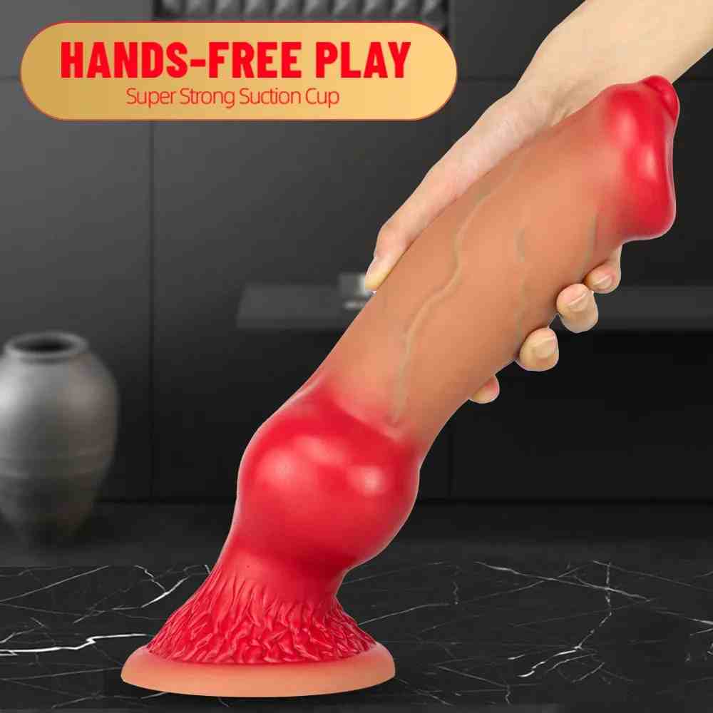 WhiskeyWolf - XML Ombre Premium Silicone Dog Animal Huge Thick Dildo