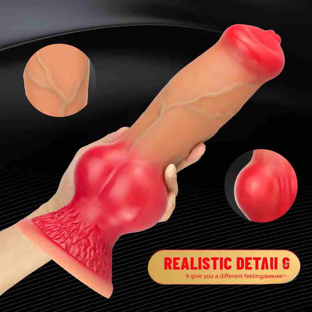 WhiskeyWolf - XML Ombre Premium Silicone Dog Animal Huge Thick Dildo